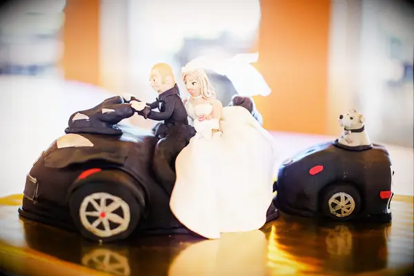 Motorcycle shaped groom