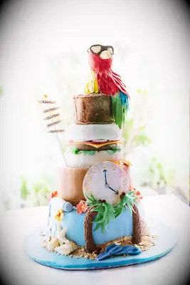 Jimmy Buffet-themed groom