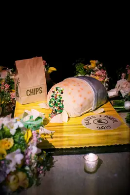 Chipotle burrito-shaped groom