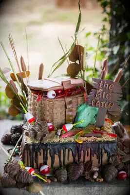 Fishing themed groom