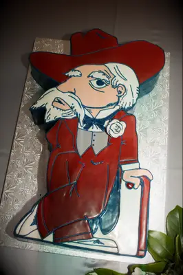 Ole Miss themed groom