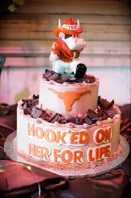 University of Texas themed groom