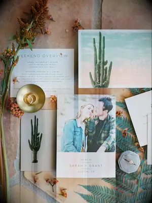 Boho wedding invitations