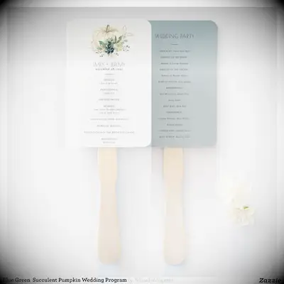 Festive fall program fan