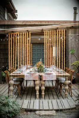 Marigold table decor