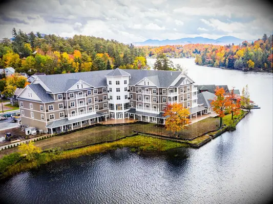 Waterfront wedding venue in Saranac, New York.