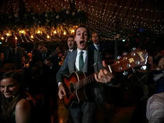 Irish musicians at Irish wedding reception