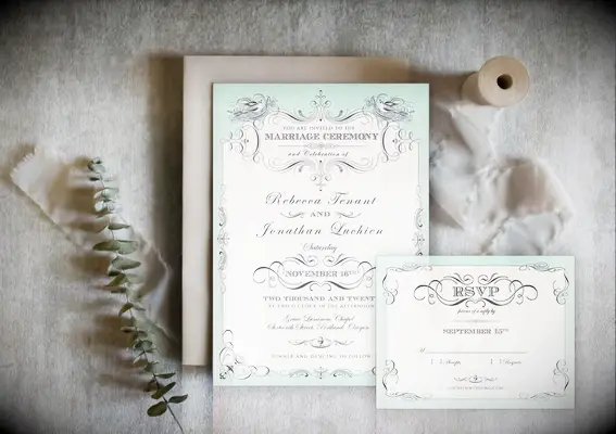 Victorian wedding invitation downloadable wedding invites