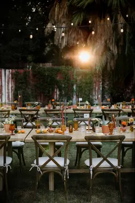 Terracotta-Toned Wedding Candle Centerpiece