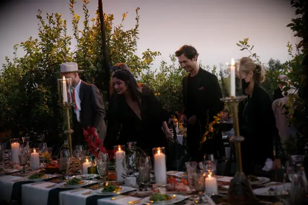 High and Low Wedding Candle Centerpiece