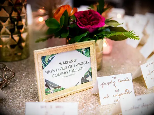 Parks and Recreation inspired funny wedding sign