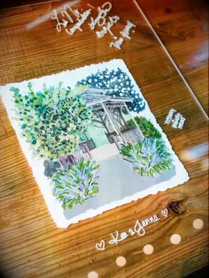 acrylic sign guest book