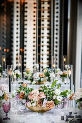 Spring Flower Arrangement with Anemone and Roses