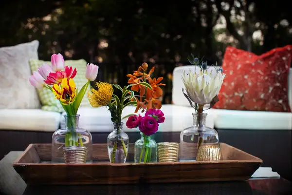 Mini Tulip and Protea Spring Flower Arrangements