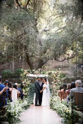 A Jewish wedding ceremony at Calamigos Ranch in Malibu, California