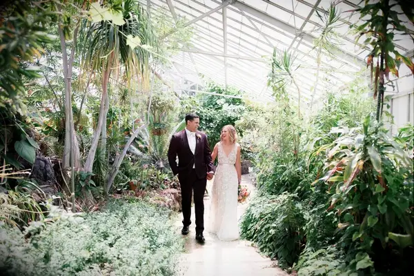 A garden photoshoot at Dos Pueblos Orchid Farm in Goleta, California