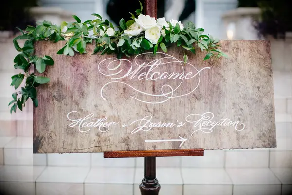floral wedding sign for your spring celebration