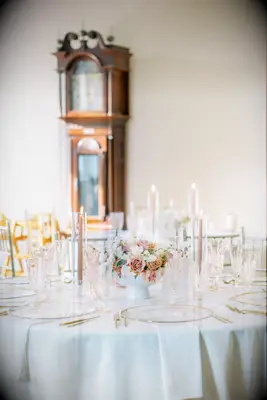 spring pink taper candles for your wedding decor