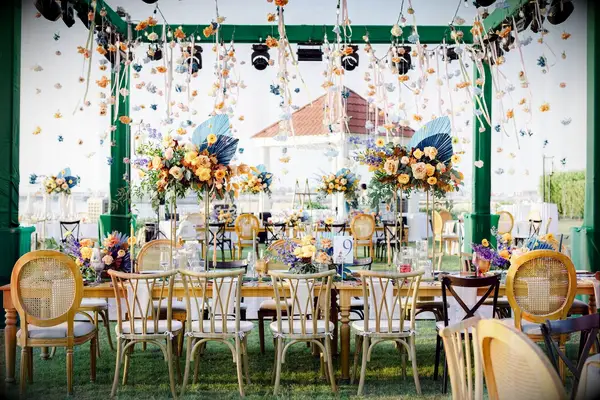 Whimsical Tall Flower Arrangements