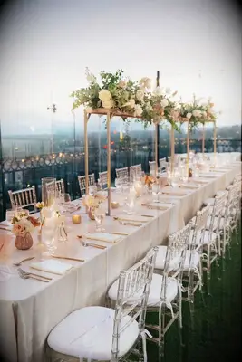 Glamorous Tall Floral Wedding Centerpieces