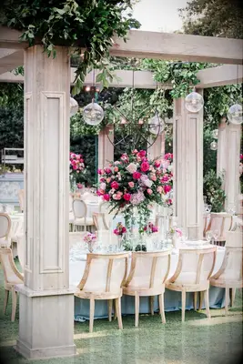 Jewel-Toned Tall Wedding Reception Centerpieces