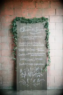 Garland Rustic Wedding Chalkboard Signs