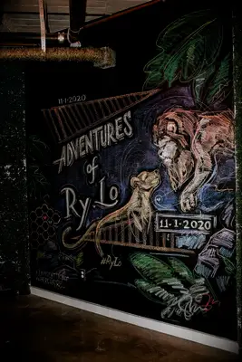 Illustrated Custom Chalkboard Signs for Wedding