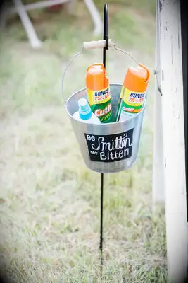 Ceremony Must-Haves Bucket Chalkboard Sign