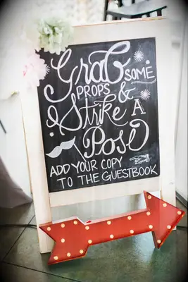 Photo Booth Props Chalk Sign