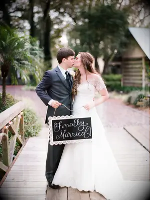 Just Married Wedding Chalkboard Sign