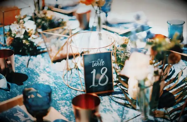 Calligraphy Wedding Chalkboard Table Signs