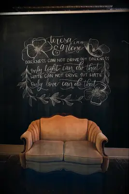 Lounge Area Chalkboard Wedding Sign