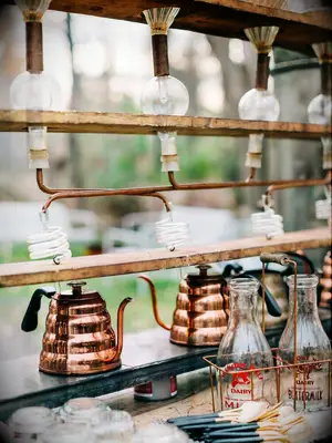 fancy coffee station