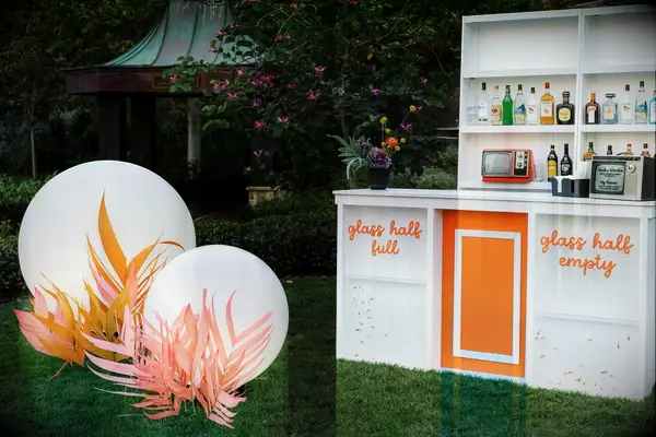 Fish Tank Wedding Reception Bar