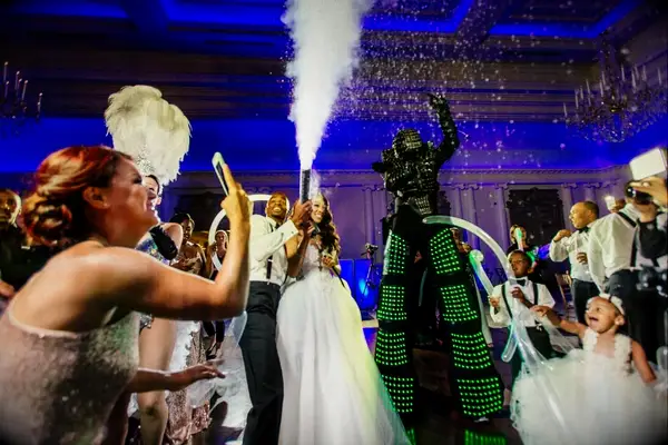 Futuristic LED Robot for a fun futuristic, sci-fi wedding