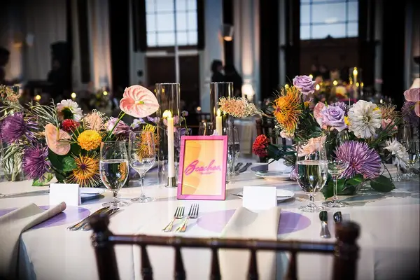 Colorful tropical florals