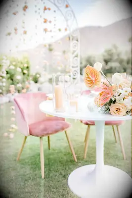 Blush tropical florals