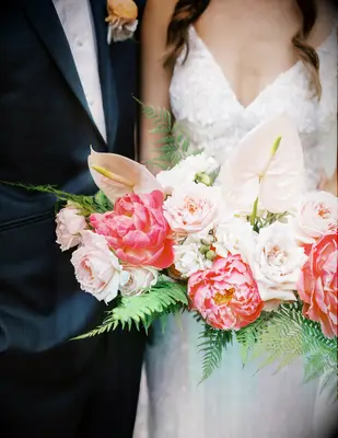 fuchsia and blush wedding color ideas