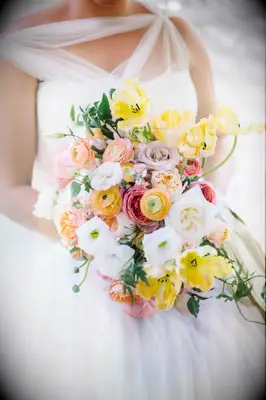 Unique Parrot Tulip Wedding Bouquet