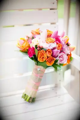 Powerfully Pink Tulip Wedding Bouquet