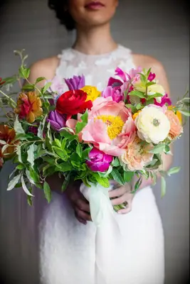 Brilliantly Colorful Tulip Bouquet