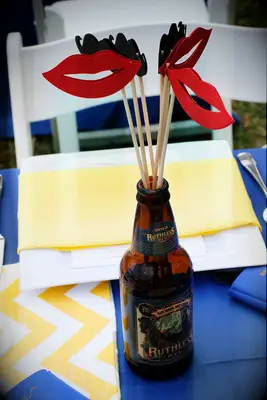 lips and mustaches for the best wedding photo booth props