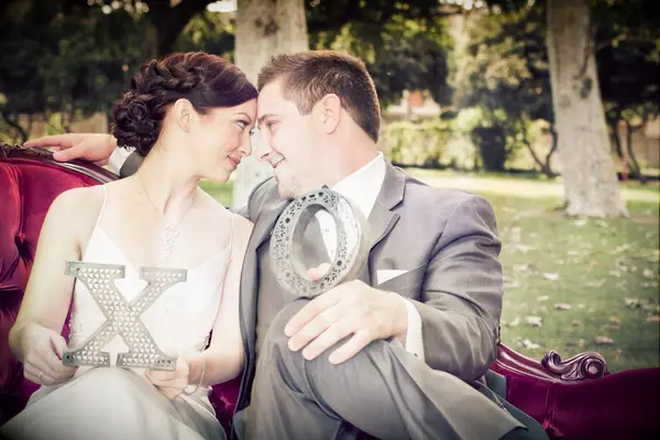 XOXO wedding photo booth prop ideas