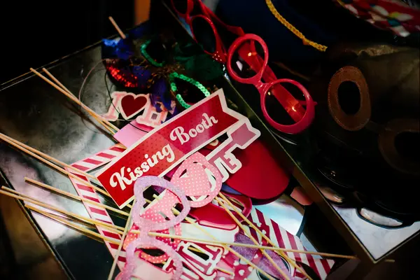 romantic photo booth props