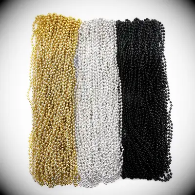 Beaded mardis gras necklaces for your wedding photo booth props