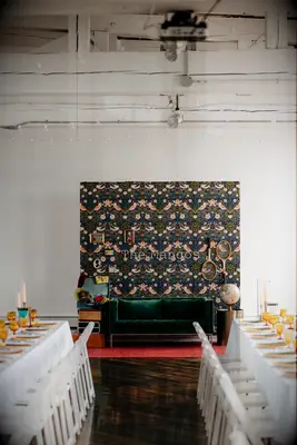 velvet couch backdrop for your wedding photo booth