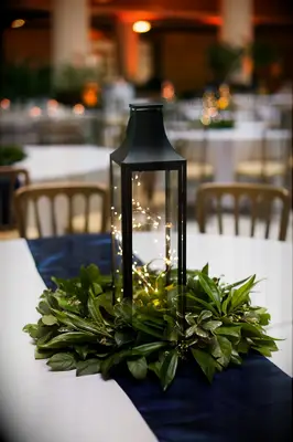 lantern with twinkle lights