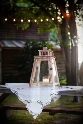 wood lantern