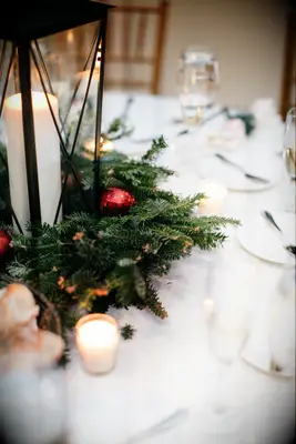 christmas wedding lantern centerpiece