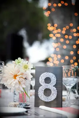 String art wedding table numbers